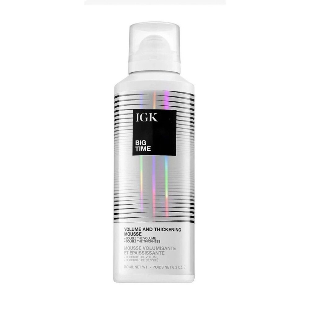 IGK BIG TIME Volume & Thickening Mousse 6.2 oz